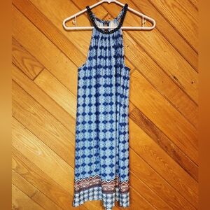 PerSeption Concept small blue and white sleeveless dress